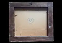 Dipinto olio su tela raffigurante veduta veneziana.Firma E. Zeno.
