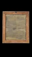 Peinture à l'huile sur carton représentant une femme nue