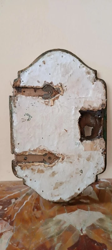 Antica porta tabernacolo in legno dorato e intagliato ,XVII secolo italia-