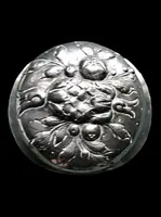 Embossed silver tea box with fruit motifs. Germany.
