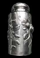 Embossed silver tea box with fruit motifs. Germany.