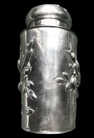 Embossed silver tea box with fruit motifs. Germany.
