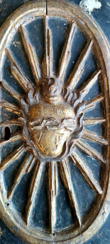 Antico fregio porta tabernacolo ,XVII secolo italia-