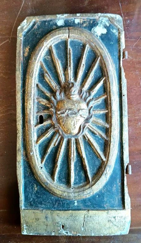 Antico fregio porta tabernacolo ,XVII secolo italia-