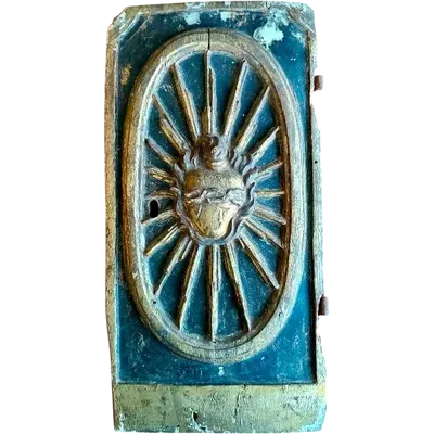 Ancienne frise de porte de tabernacle, XVIIe siècle, Italie-