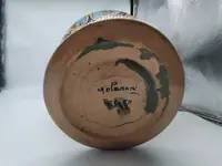 Large Art Nouveau majolica vase