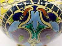 Large Art Nouveau majolica vase