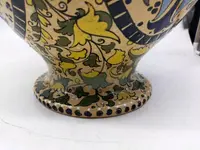 Large Art Nouveau majolica vase