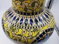 Large Art Nouveau majolica vase