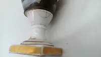 Paire de vases anciens en porcelaine décorés, style Empire français