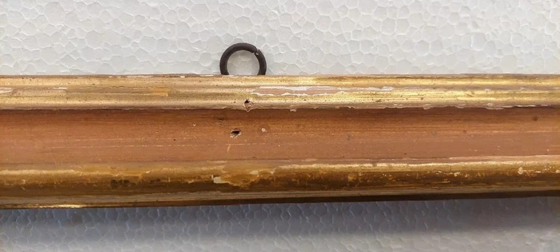 CORNICE ANTICA XVIII SECOLO DORATA E LACCATA ITALIANA