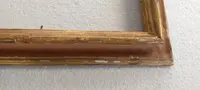 CORNICE ANTICA XVIII SECOLO DORATA E LACCATA ITALIANA