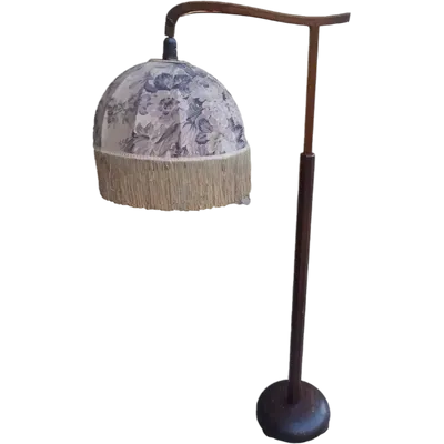 FLOOR LAMP - EARLY 1900s ITALIAN, ADJUSTABLE, MADE OF WOOD