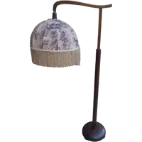 LAMPE DE SOL - ITALIENNE DU DÉBUT DES ANNÉES 1900, RÉGLABLE, EN BOIS