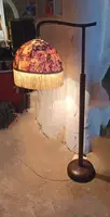 LAMPE DE SOL - ITALIENNE DU DÉBUT DES ANNÉES 1900, RÉGLABLE, EN BOIS