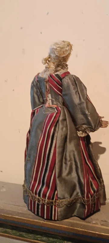 Antica coppia piccoli manichini XVIII secolo Italia