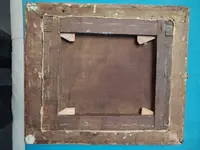 Antico olio su tela XVII secolo scuola toscana-Santa Barbara