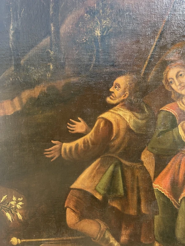Huile sur toile. École du XVIIe siècle.