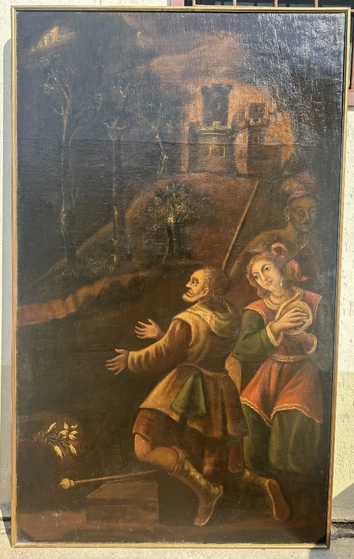 Huile sur toile. École du XVIIe siècle.