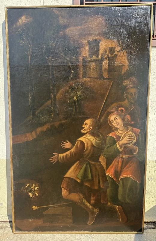 Huile sur toile. École du XVIIe siècle.