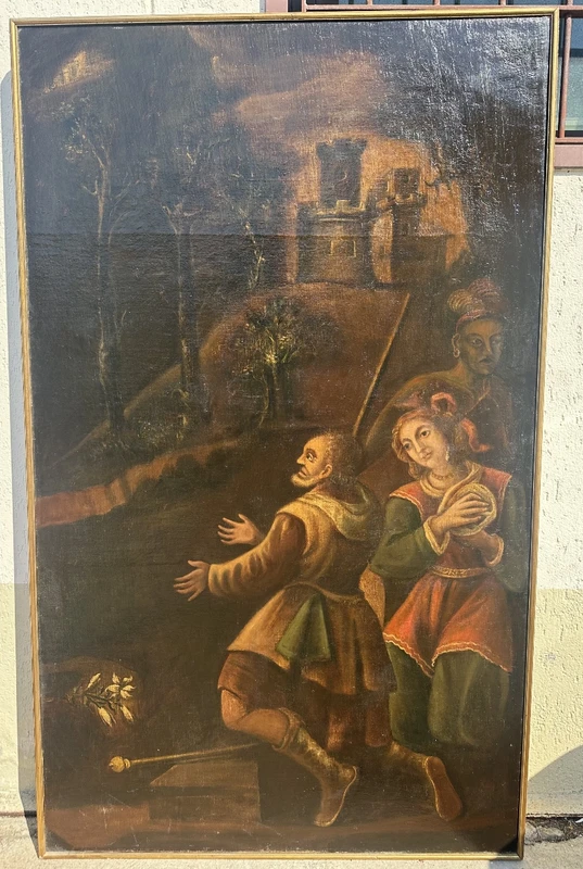 Huile sur toile. École du XVIIe siècle.