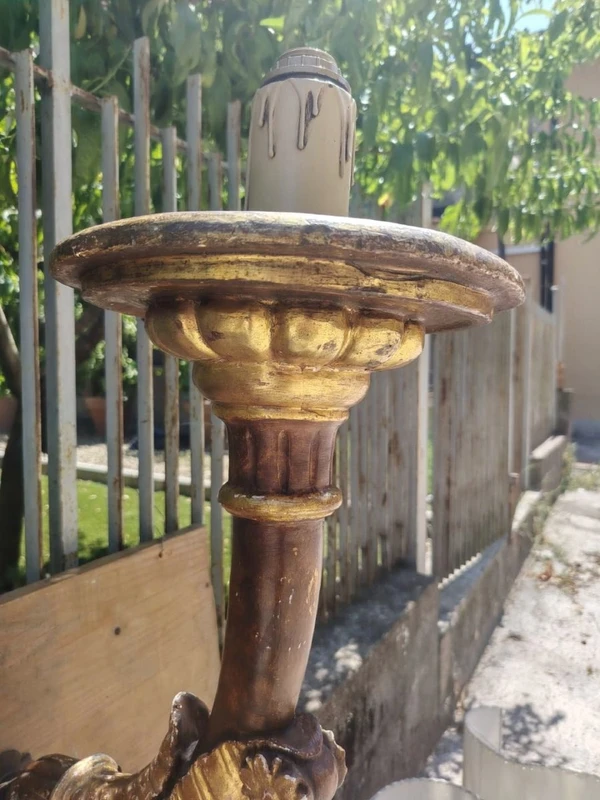 A pair of 19th-century Italian Empire-style wall sconces