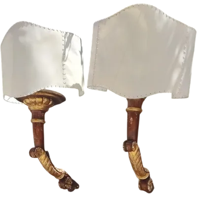 A pair of 19th-century Italian Empire-style wall sconces