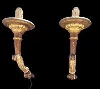 A pair of 19th-century Italian Empire-style wall sconces
