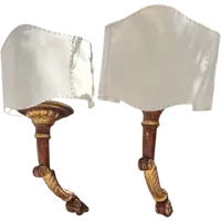 A pair of 19th-century Italian Empire-style wall sconces