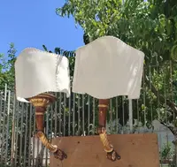 A pair of 19th-century Italian Empire-style wall sconces