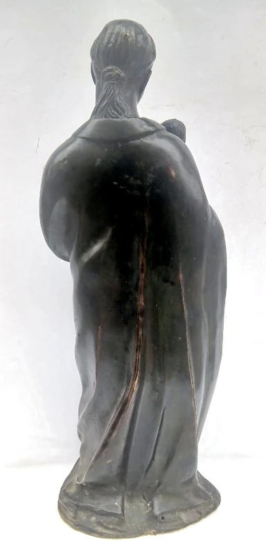 Vierge à l'Enfant. Sculpture en bronze franco-flamande du début du XVIe siècle. 