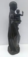 Vierge à l'Enfant. Sculpture en bronze franco-flamande du début du XVIe siècle. 
