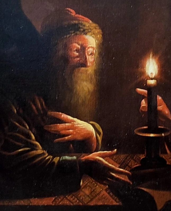 Trophime Bigot - a striking 17th-century painting, “Christ and Nicodemus,” 107x133 cm –