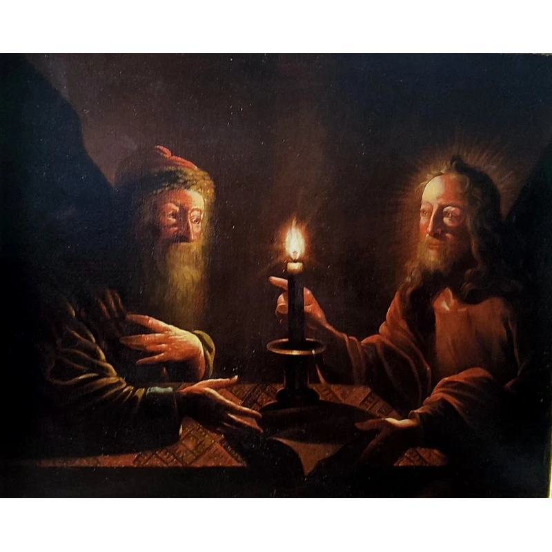 Trophime Bigot - a striking 17th-century painting, “Christ and Nicodemus,” 107x133 cm –