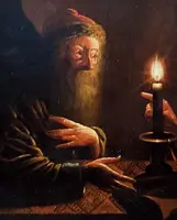 Trophime Bigot - a striking 17th-century painting, “Christ and Nicodemus,” 107x133 cm –