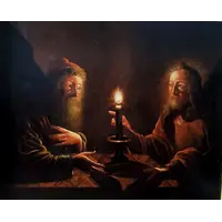 Trophime Bigot - a striking 17th-century painting, “Christ and Nicodemus,” 107x133 cm –