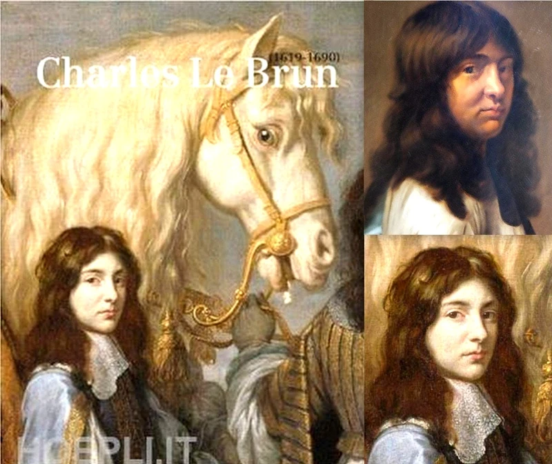 Charles Le Brun. Self-Portrait as a Young Man with Long, Loose Hair.
