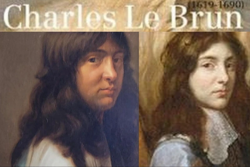 Charles Le Brun. Self-Portrait as a Young Man with Long, Loose Hair.