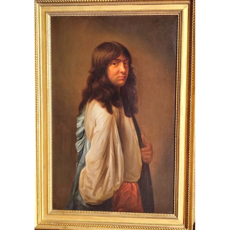 Charles Le Brun. Self-Portrait as a Young Man with Long, Loose Hair.
