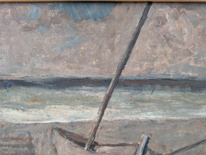 Giuseppe Manfredi (Seravezza, 1934 – Montecatini Terme, 1987) « Barca in secca », 1971