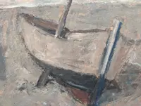 Giuseppe Manfredi (Seravezza, 1934 – Montecatini Terme, 1987) « Barca in secca », 1971