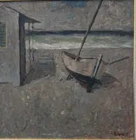 Giuseppe Manfredi (Seravezza, 1934 – Montecatini Terme, 1987) « Barca in secca », 1971