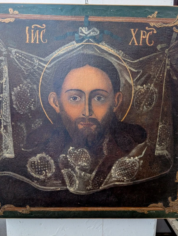 Volto di Cristo "Acheropita" – Icona su tela, inizi del XVIII secolo