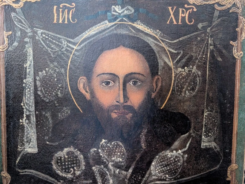 Volto di Cristo "Acheropita" – Icona su tela, inizi del XVIII secolo