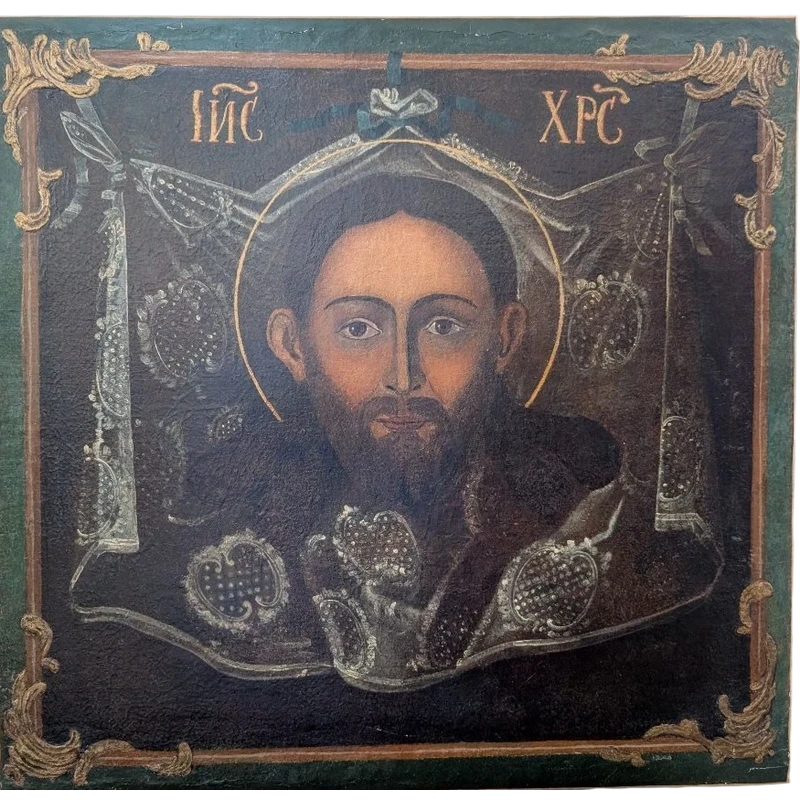 Volto di Cristo "Acheropita" – Icona su tela, inizi del XVIII secolo