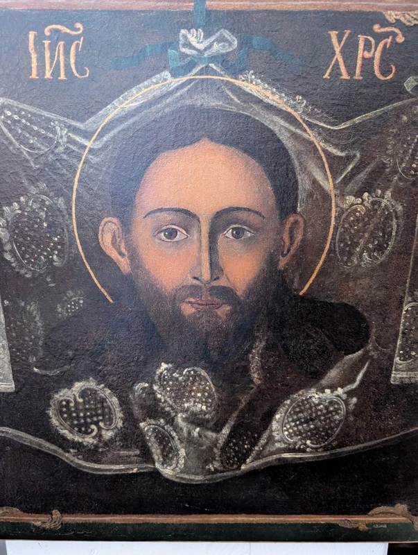 Volto di Cristo "Acheropita" – Icona su tela, inizi del XVIII secolo
