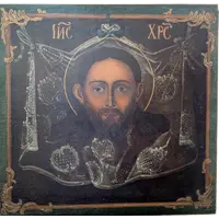 Volto di Cristo "Acheropita" – Icona su tela, inizi del XVIII secolo