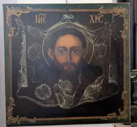 Volto di Cristo "Acheropita" – Icona su tela, inizi del XVIII secolo