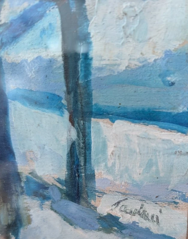 Enrico Paolucci (Genoa, 1901 – Turin, 1999) Snow-Covered Landscape