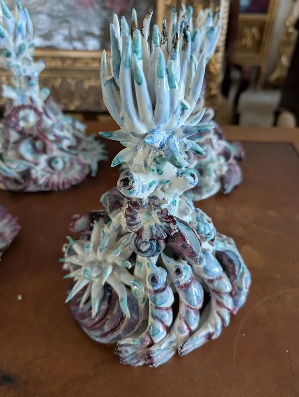 Sei candelieri in stile marino